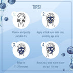  7th Heaven Superfood Blueberry Mud Face Mask with Refreshing Raspberry and Anti-oxidant Blueberry to Soothe and Hydrate Skin - Ideal for All Skin Types