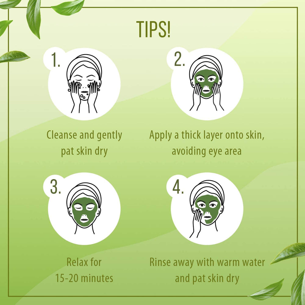 7th Heaven Superfood Matcha and Chia Clay Face Mask with Anti-oxidant Matcha and Moisturising Chia to Cleanse and Purify Skin - Ideal for All Skin Types