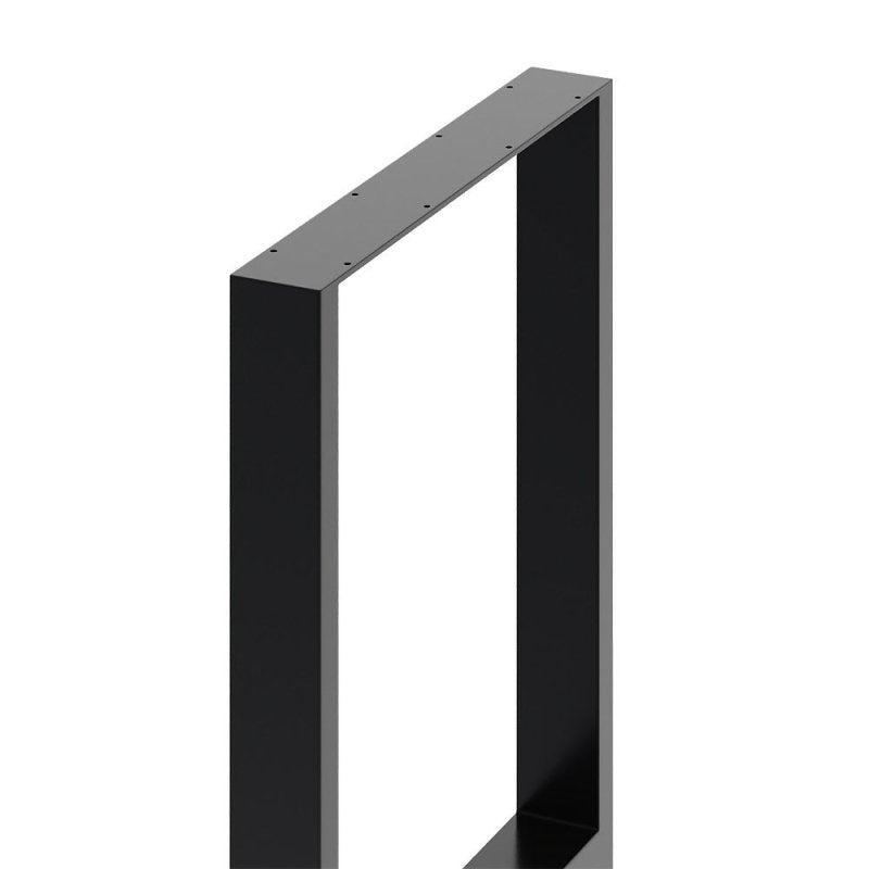 71cm/27.95 inch 2Pcs Black H - shaped Anti - Slip Metal Table Legs Furniture Replacement Legs for DiningTable, Desks and Workbenches - Table Legs - British D'sire