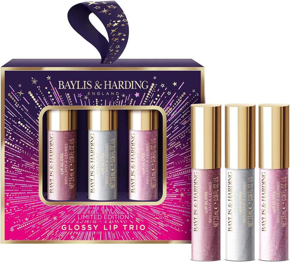 BAYLIS & HARDING MOONLIGHT FIG GLOSSY LIP TRIO Main image
