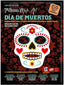 7th Heaven Mask Art Día de Muertos Energising and Hydrating Biodegradable Sheet Mask Infused with Aloe Vera and Cucumber Extract