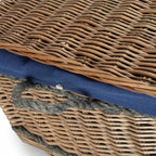 72cm Antique Wash Rope Handled Trunk Picnic Basket - Empty Picnic Baskets - British D'sire