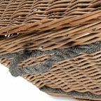 72cm Antique Wash Rope Handled Trunk Picnic Basket - Empty Picnic Baskets - British D'sire