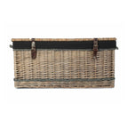 72cm Antique Wash Rope Handled Trunk Picnic Basket - Empty Picnic Baskets - British D'sire
