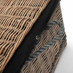 72cm Antique Wash Rope Handled Trunk Picnic Basket - Empty Picnic Baskets - British D'sire
