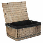 72cm Antique Wash Rope Handled Trunk Picnic Basket - Empty Picnic Baskets - British D'sire