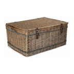 72cm Antique Wash Rope Handled Trunk Picnic Basket - Empty Picnic Baskets - British D'sire