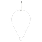 Round Pendant Pave Necklace Nichestar
