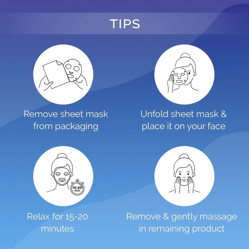 7th Heaven '24 Hour Hydration' Anti - Pollution Biodegradable Bamboo Sheet Mask - Sheet Mask - British D'sire