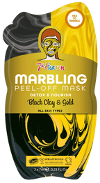 7th Heaven Black and Gold Marbling Peel-Off Masque - Face mask - British D'sire