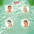 7th Heaven Bubble Tea Oxygen Mask Infused with Green Tea and Centella Asiatica to Hydrate, Soothe and Help Target Blemishes - Face Masks - British D'sire