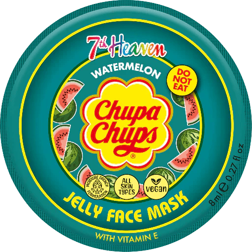 7th Heaven Chupa Chups Watermelon Jelly Mask with Vitamin E - Moisturises & Smooths Skin - Face Masks - British D'sire Main image