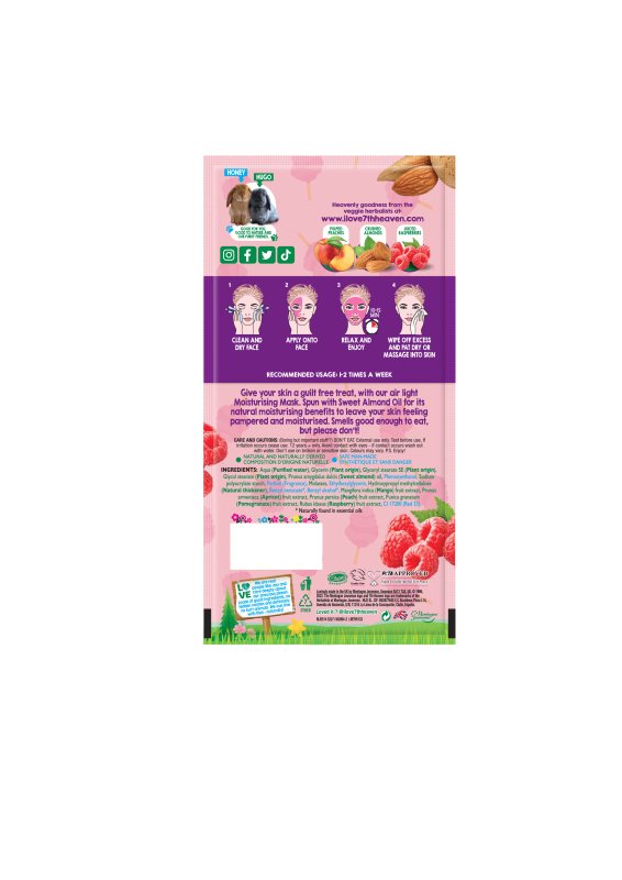 7th Heaven Cotton Candy Light Moisturising Skincare Face Mask with Sweet Almond Oil - Ideal for All Skin Types - Face Masks - British D'sire