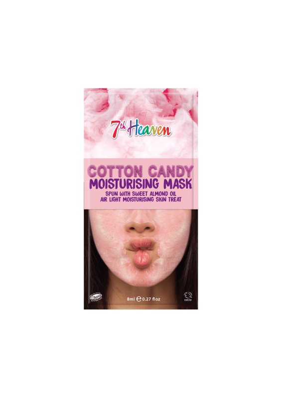 7th Heaven Cotton Candy Light Moisturising Skincare Face Mask with Sweet Almond Oil - Ideal for All Skin Types - Face Masks - British D'sire