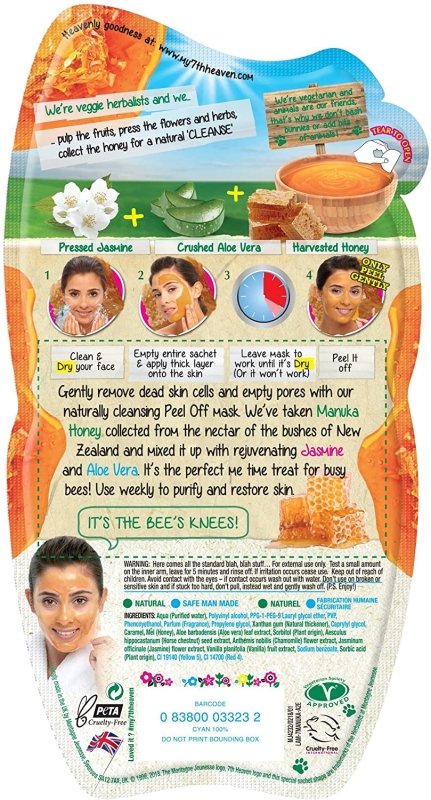 7th Heaven Manuka Honey Peel Off Masque 10ml - Face Masks - British D'sire