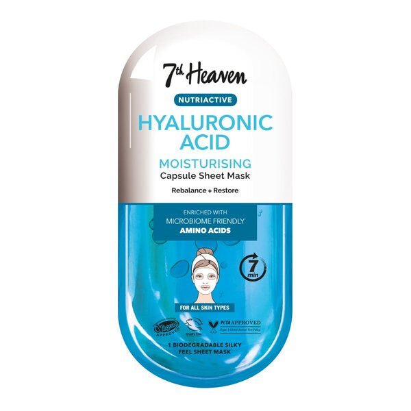 7th Heaven Nutriactive Hyaluronic Acid Sheet Mask - Sheet Mask - British D'sire Main image
