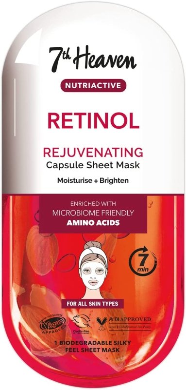 7th Heaven Nutriactive Retinol Sheet Mask - Sheet Mask - British D'sire Main image