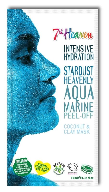 7th Heaven StarDust Heavenly Aquamarine Peel - Off Coconut Clay Mask - Face Masks - British D'sire