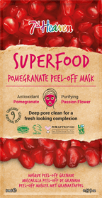 7th Heaven Superfood Pomegranate Peel - Off Mask with Passion flower extract - Face Masks - British D'sire