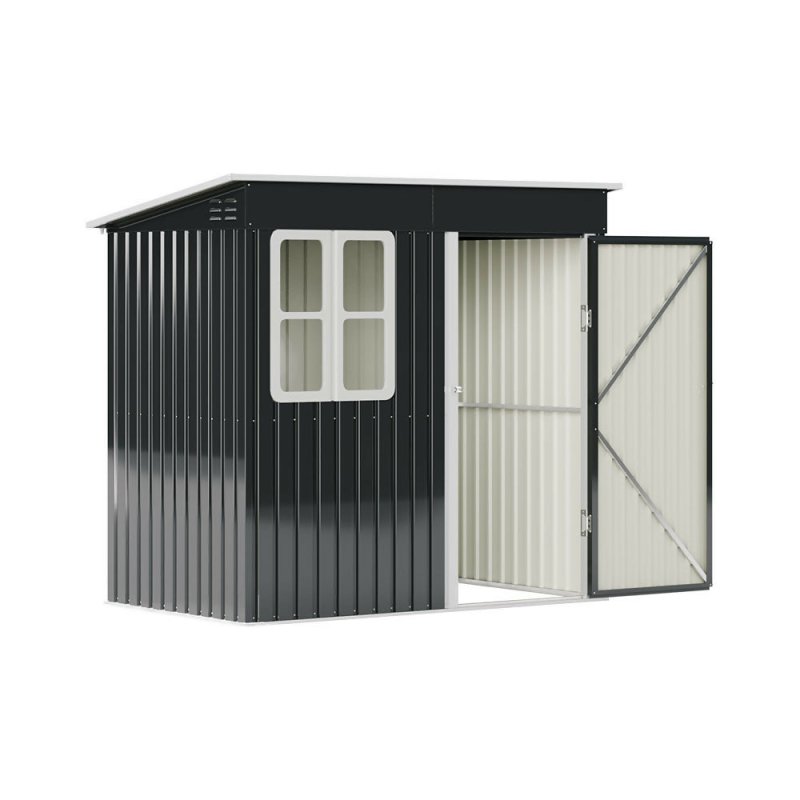 7X4FT Outdoor Metal Garden Storage Shed - Storage Shed - British D'sire Main image