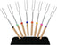 8 PCS Marshmallow Toasting Forks, Barbecue Forks Marshmallow Roasting Sticks Extendable Stainless Steel Hot Dog Fork with Wooden Handle Grilling Skewers for Fire Pit and BBQ Campfire Party - British D'sire