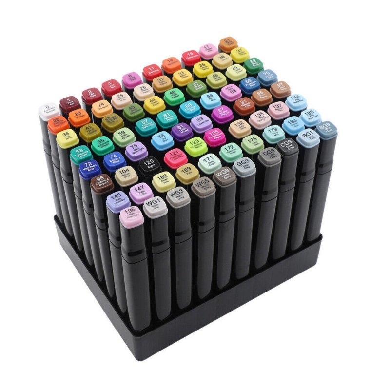 80 Farbe Acrylstifte Marker Set Permanent Pen Für DIY Graffiti Sketch Dual Pen - British D'sire