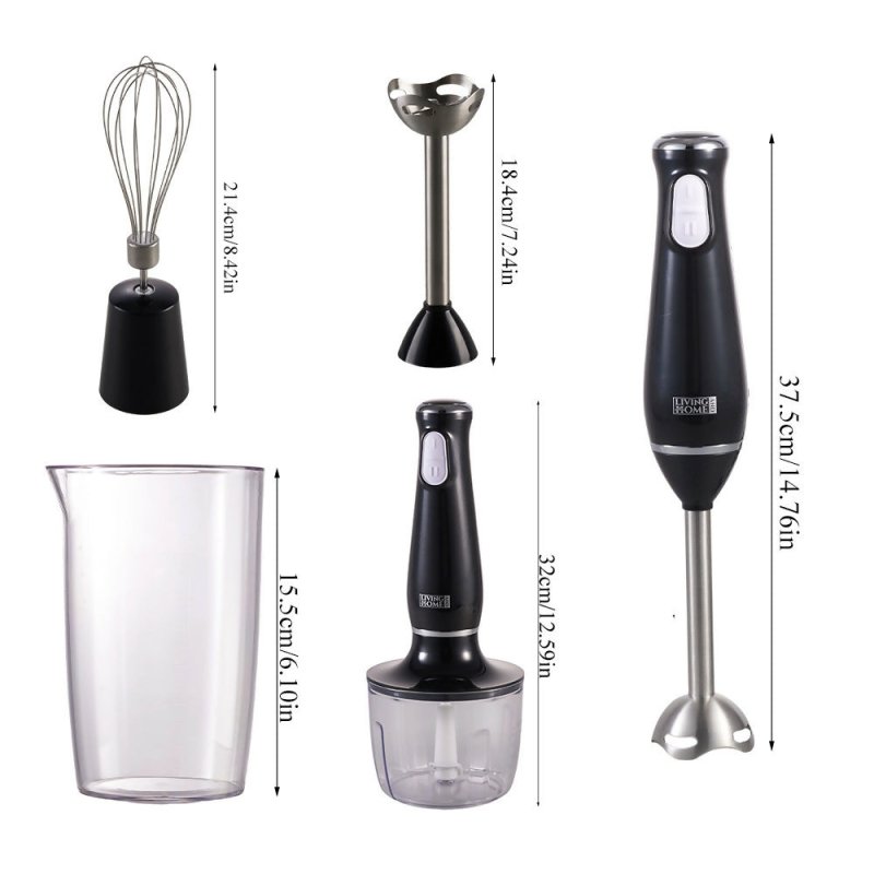 800W 4 - in - 1 Hand Blender Set - Hand Blender - British D'sire