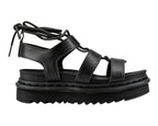 Chunky Sole Faux Leather Lace Up Gladiator Sandals