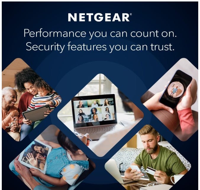 870 Series Tri - band WiFi 7 Mesh System (RBE873B) - Router + 2 Satellite Extenders, Security Features, Up to 21 Gbps, Covers up to 7,500 sq. ft., 150 Devices, 10 Gig Internet Port, Black - Networking Device - British D'sire