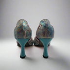 Crime - Pastel Snake Print/Turquoise- mermaid - Chanii B