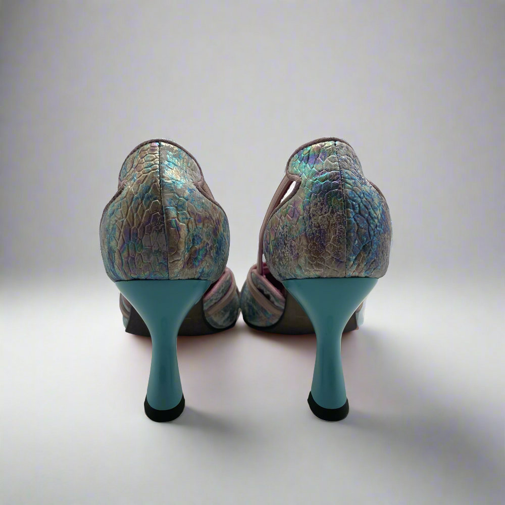 Crime - Pastel Snake Print/Turquoise- mermaid - Chanii B