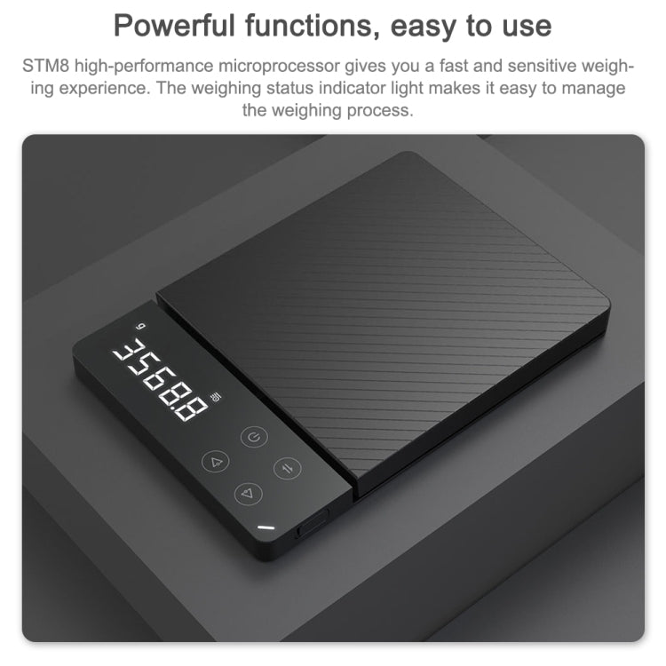 8KG Original Xiaomi Youpin DUKA ES1 Kitchen LCD Digital High - precision Electronic Scale - British D'sire
