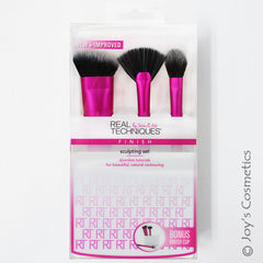 Real Techniques Sculpting Makeup Brush Set for Contouring and Highlighting (Packaging and Handle Colour May Vary)