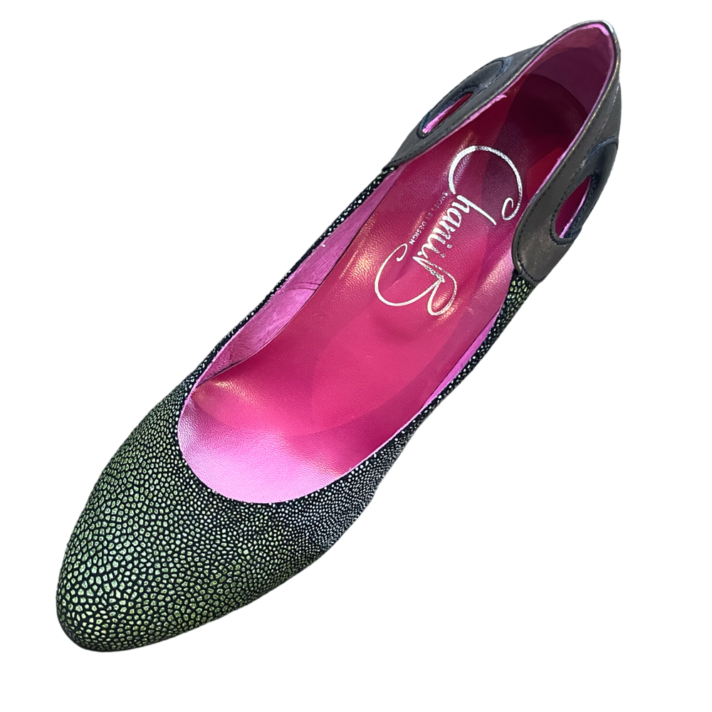Maritus - green stingray print high heel - Chanii B