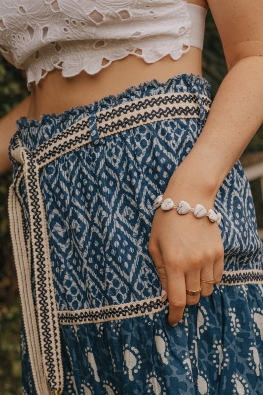 Xander Kostroma - 925 Sterling Silver Howlite & Clear Quartz Love Heart Crystal Bracelet - Ideal for Women -Handcrafted Elegance for Daily Wear - 17cm + Extension (8 inches) - Perfect Gift for Balance and Style Secondary image