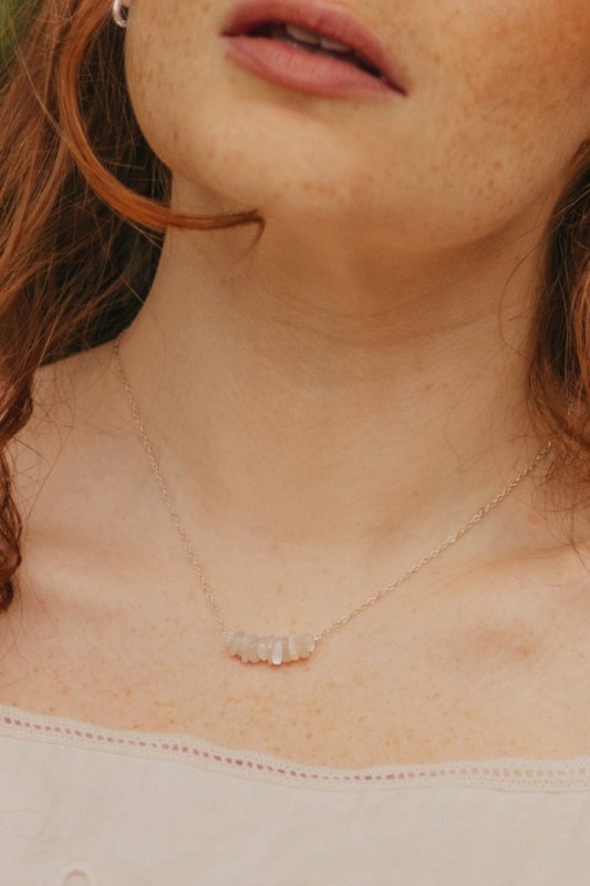 Xander Kostroma - 925 Sterling Silver Moonstone Necklace - Ideal for Women- Enhances Intuition and Healing - Handcrafted Elegance for Daily Wear - 42cm + Extension - Perfect Gift for Creativity and Style Secondary image