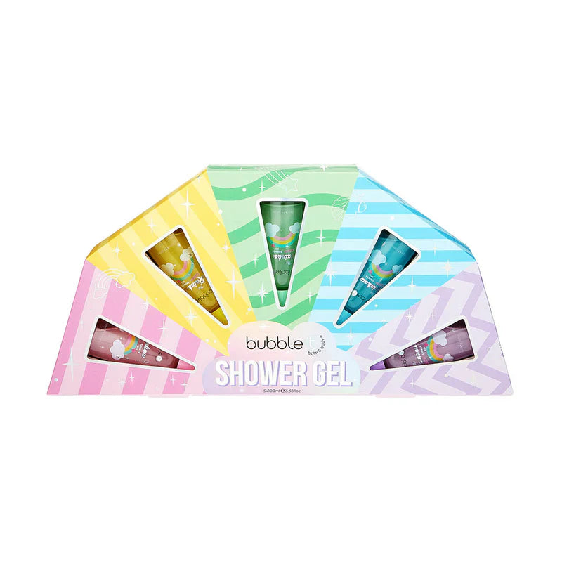 Bubble T Cosmetics Rainbow Shower Gel Gift Set (5 x 100ml) Main image