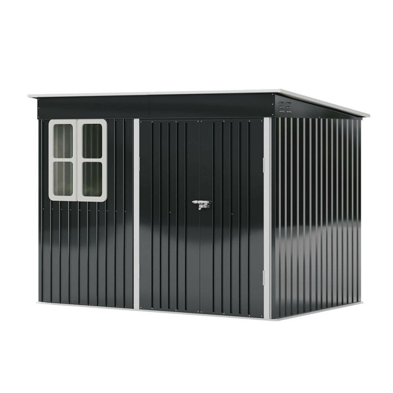 9X6FT Outdoor Metal Garden Storage Shed - Storage Shed - British D'sire Main image