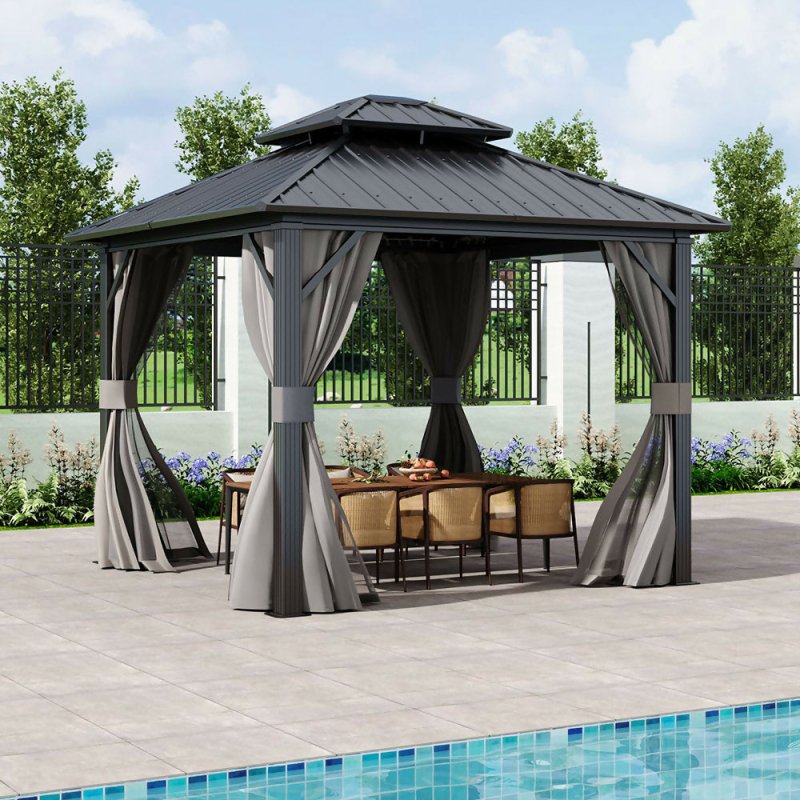9x9ft Hardtop Patio Gazebo Secondary image