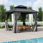 9x9ft Hardtop Patio Gazebo - Gazebo - British D'sire