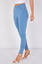 Light Wash Stretch Denim Jeggings