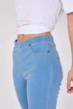Light Wash Stretch Denim Jeggings