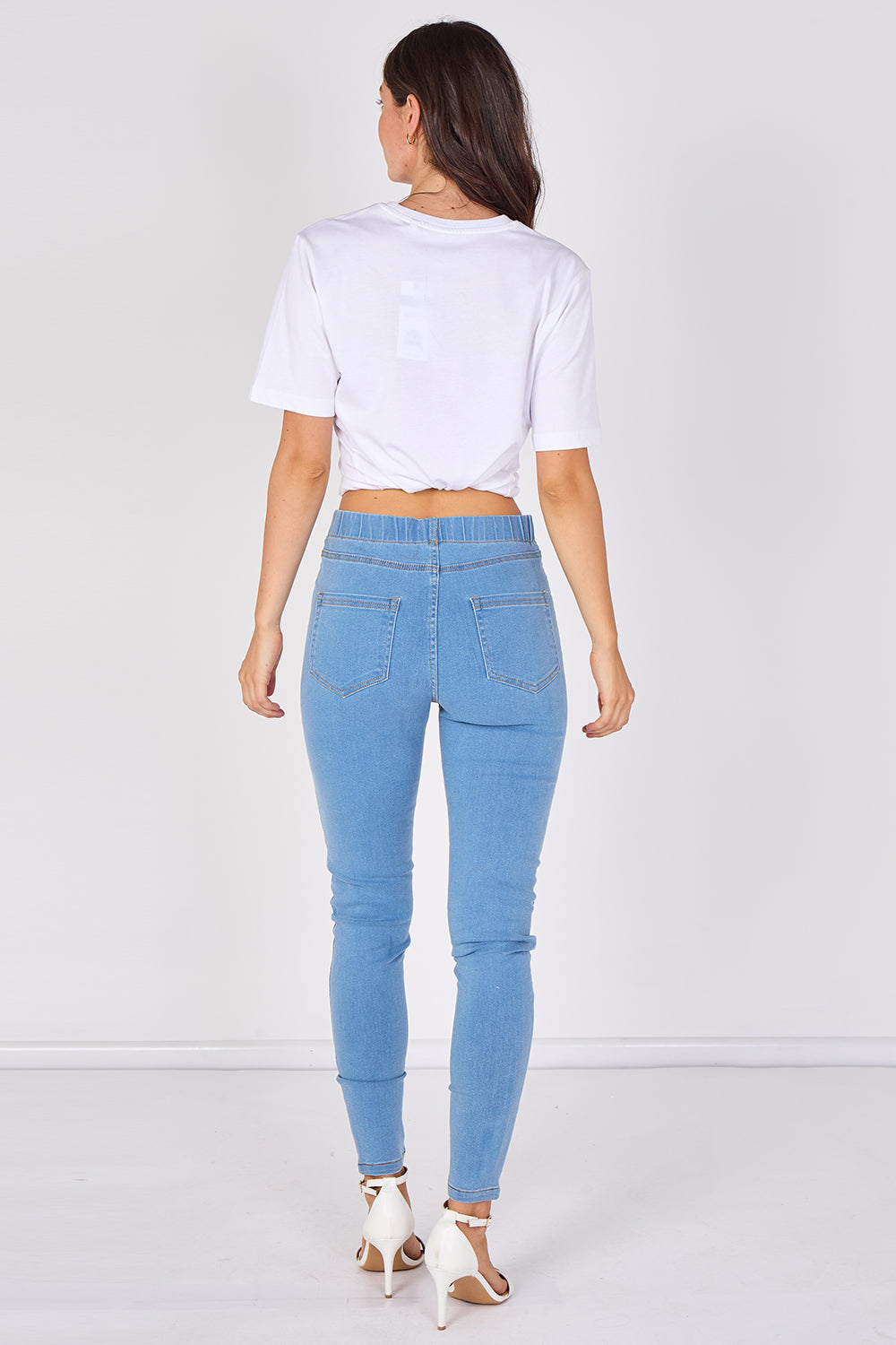 Light Wash Stretch Denim Jeggings