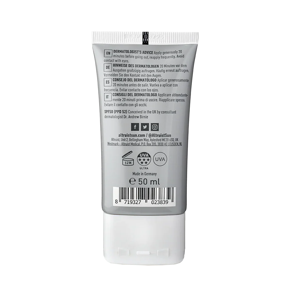 Altruist Sunscreen Fluid SPF50, 50ml