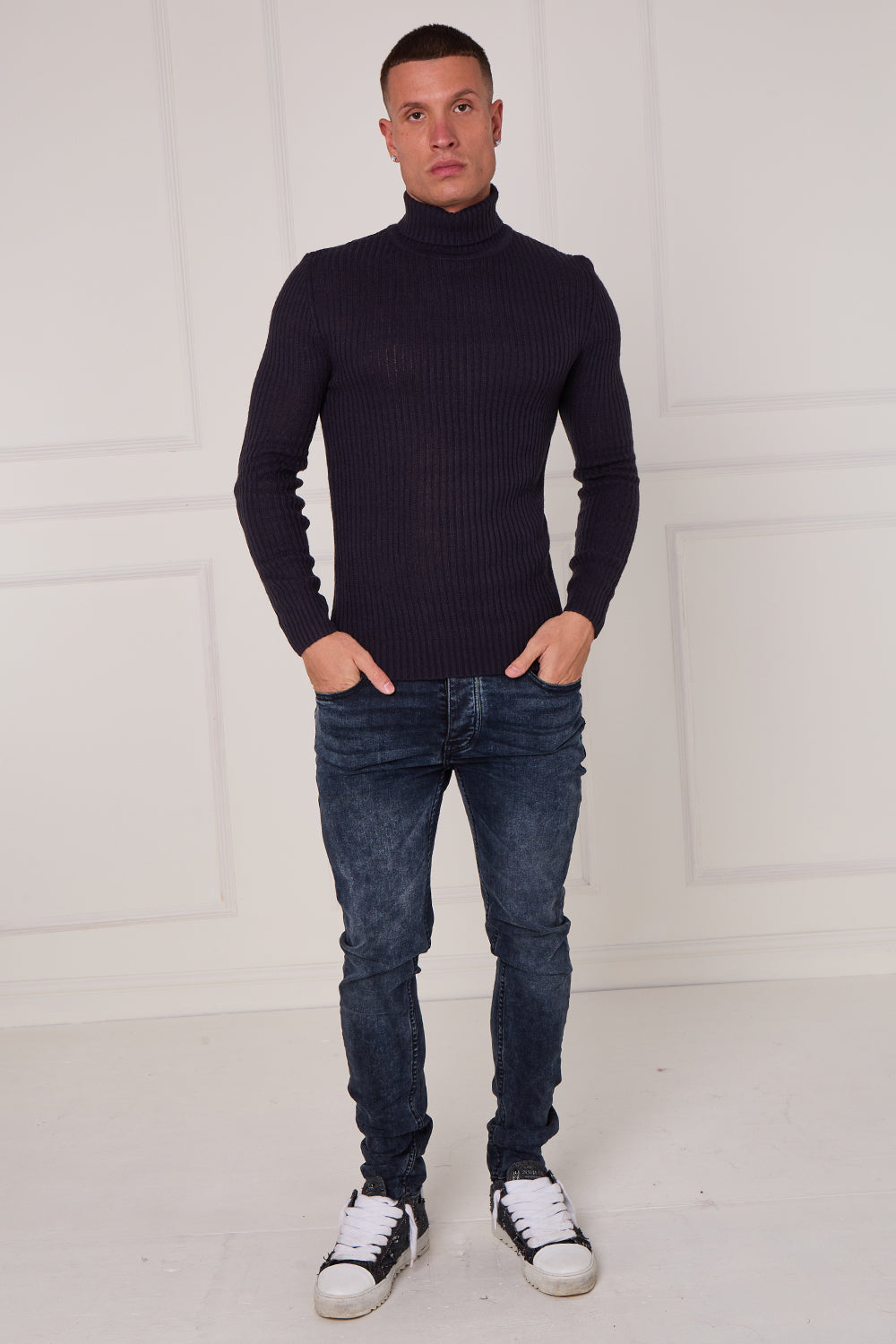 Men’s Ribbed Turtleneck Jumper Secondary image