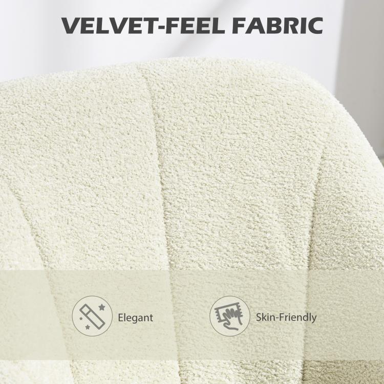 [UK Warehouse] Snow Flannel Office Chair - Beige