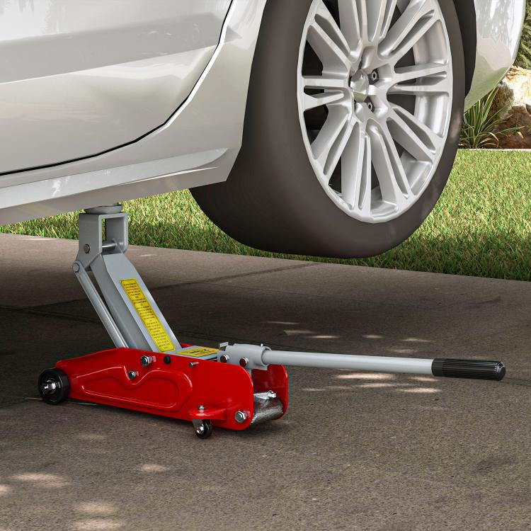 [UK Warehouse] Low Profile Jack, 2 Ton Hydraulic Car Jack for Car Trailer Garage Tyre Repair, Red