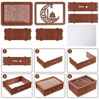 [UK Warehouse] £10000 Wooden Money Box Counter Piggy Bank Cash Coin Saving Adult Kids