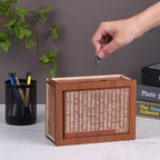 [UK Warehouse] £10000 Wooden Money Box Counter Piggy Bank Cash Coin Saving Adult Kids
