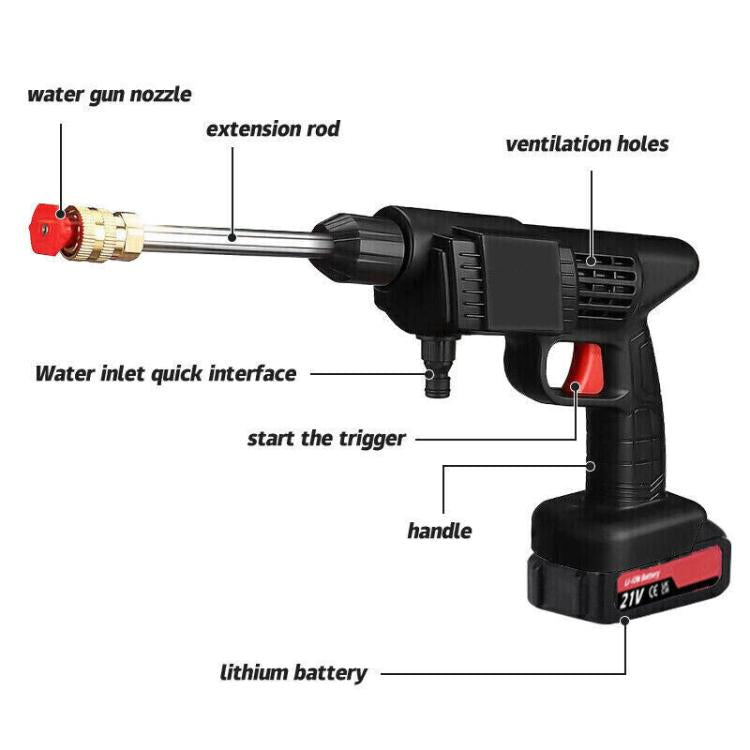 [UK Warehouse] 2 Battery Portable Cordless Car High Pressure Washer Jet Water Wash Cleaner Gun Secondary image